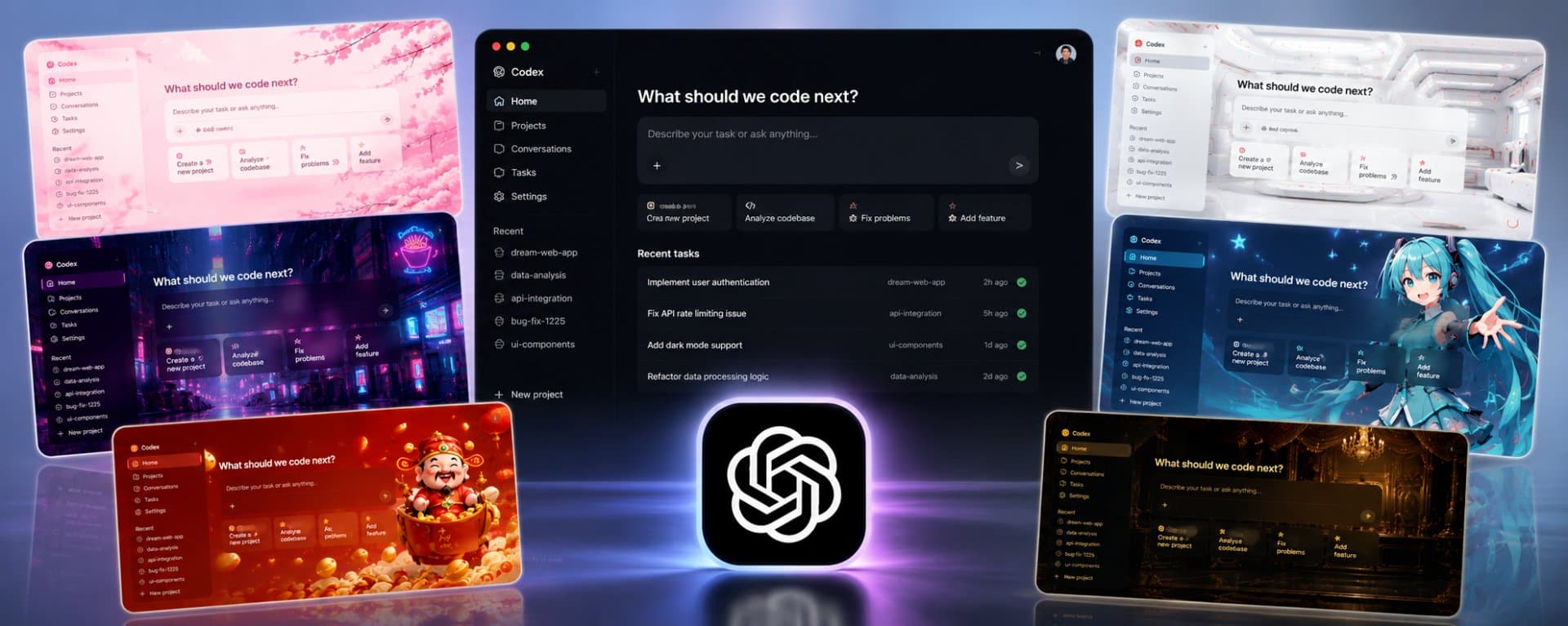 Codex 主题合集 Codex theme workspace preview