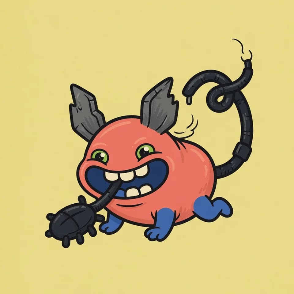 Bug Munch, an original AI-directed Codex pet concept